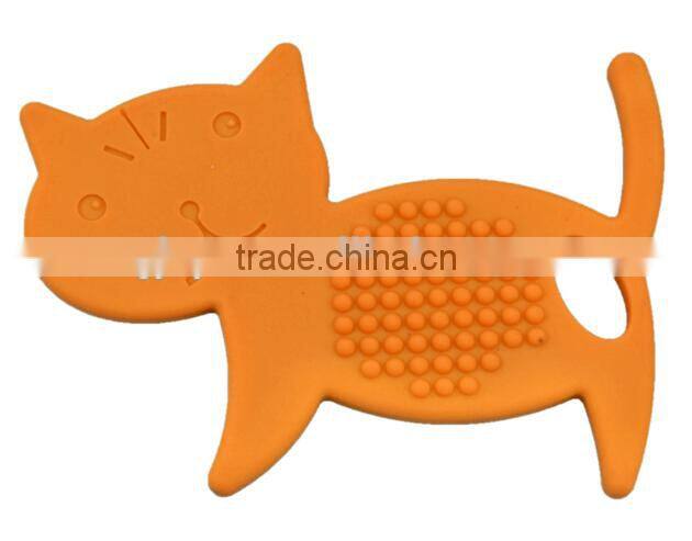 Wholesale Popular Safe Baby Teether Ring Silicone