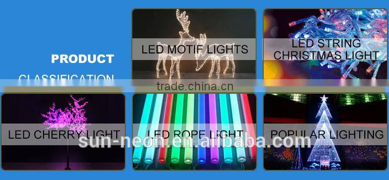 direct manufacturer 2D led pole motif light holiday lighting Outdoor Christmas street decorations light with red stars