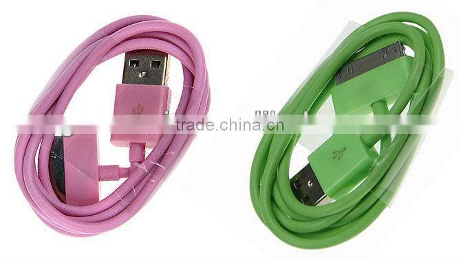 colorfull usb cable for iphone, for ipod, for ipad