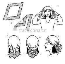 factory selling cheap printed cotton black bandana