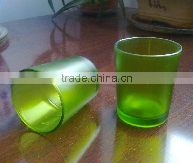 glass cup with character