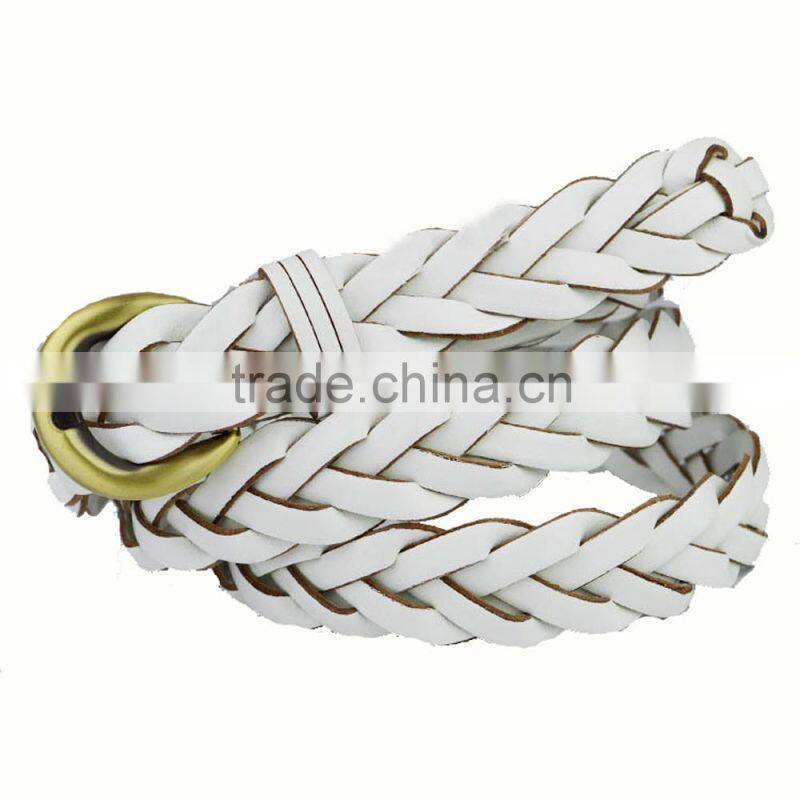 Drop Shipping 2cm Wide 100% Handmade Weave Belt For Girl