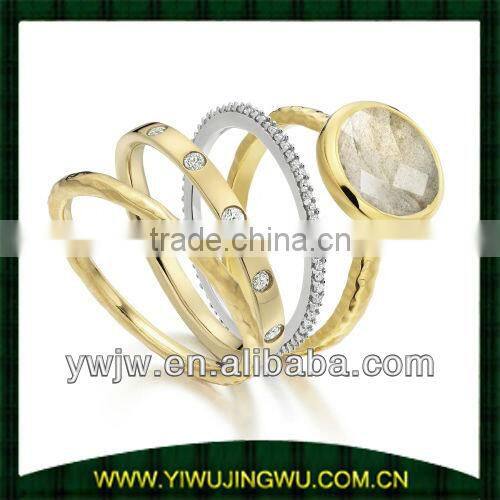 18k gold diamond ring design for women(JW-G10528)