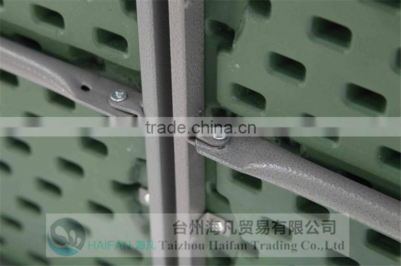 durable 152cm green plastic folding army dining table and chair/high quality plastic dining table for army