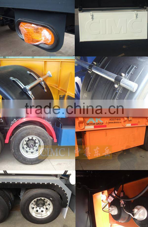 CIMC Tri Axle Bulk Cargo Transportation Van Truck Trailer/Enclosed Container Trailer