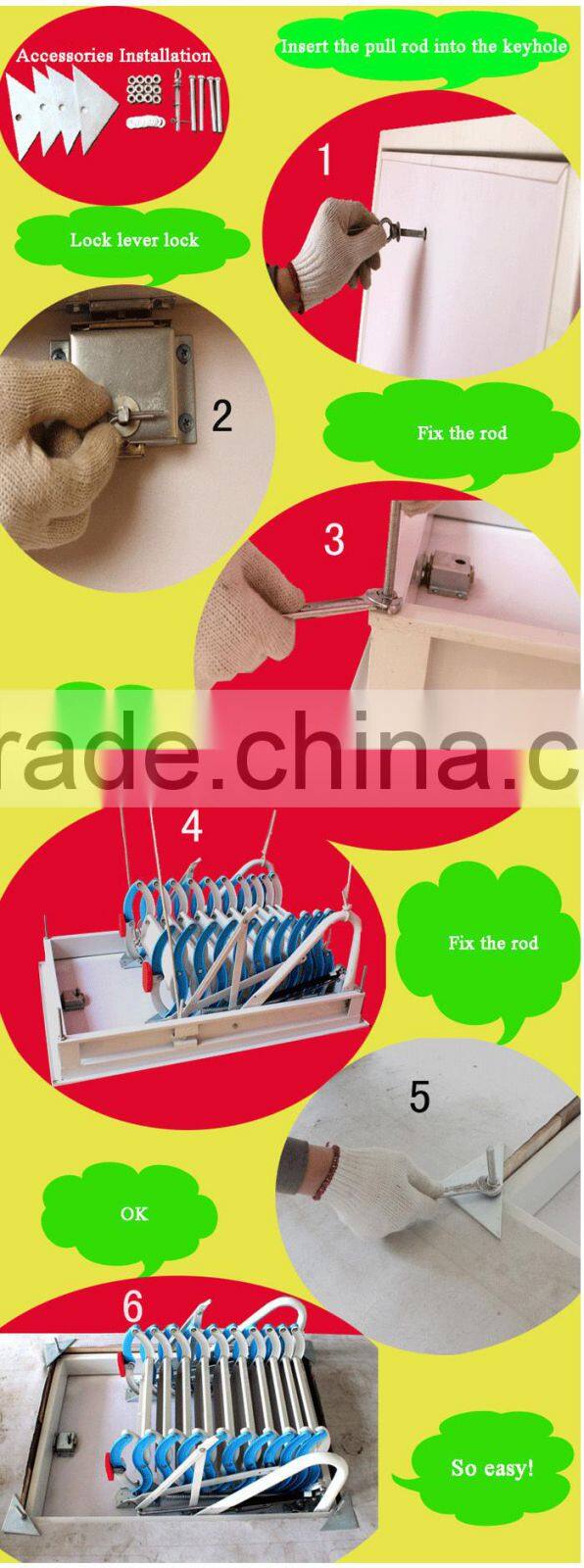 Electric remote control loft ladder