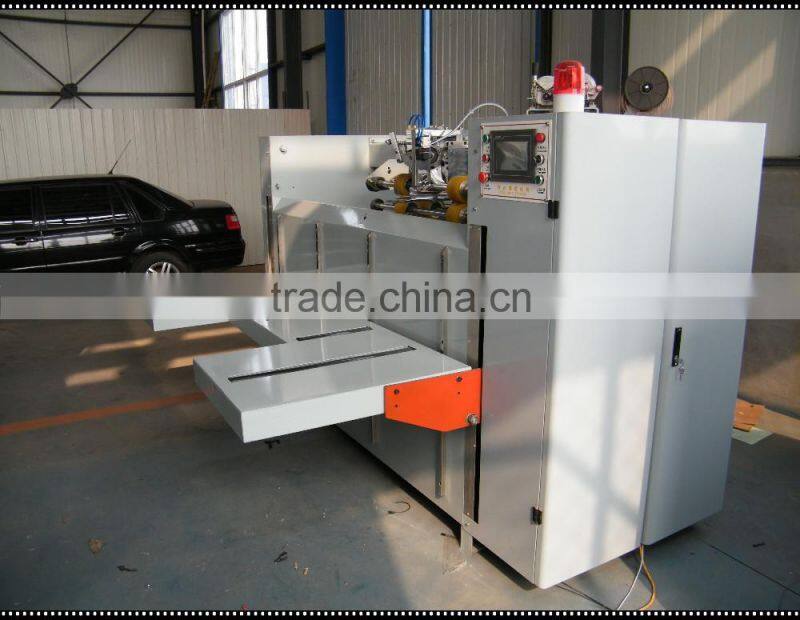 install easily semi automatic stitcher stitching machine/corrugated carton stitcher machine