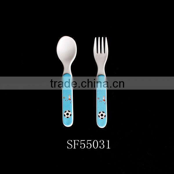Cute design kids melamine plastic fork