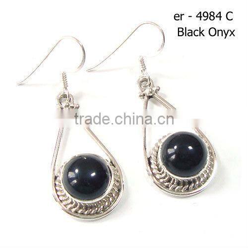 925 Sterling Silver Lapis Lazuli Drop Earrings