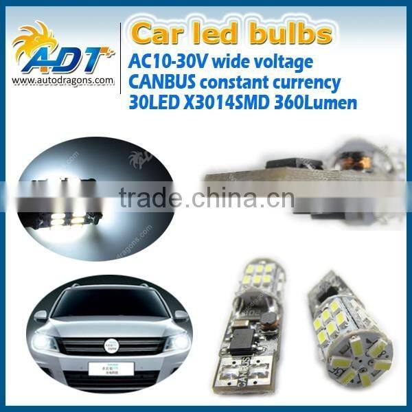 Hot sale t10 bulbs t10 led canbus 3014 smd auto car led t10 bulb