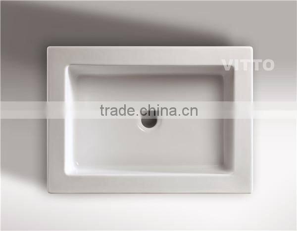 new design rectangle vanity basin