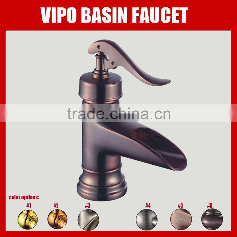 Vintage Bathroom Vessel Sink Faucet Oil Rubbed Bronze Single Handle Single Hole Lavatory Basin Faucets Mixer Valve Control with