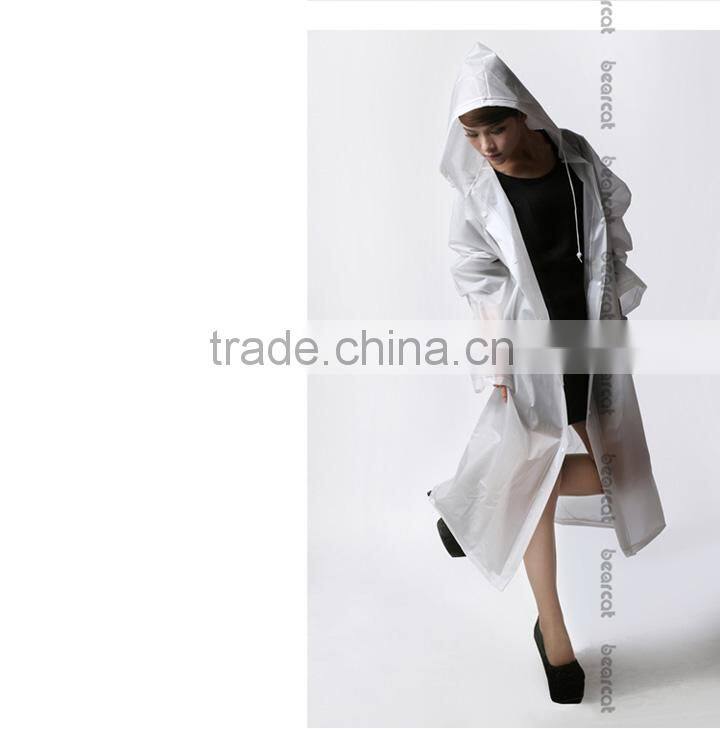 BEARCAT slim poncho, fashion translucent raincoat