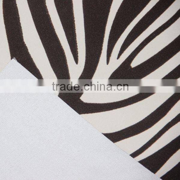 Flocked new design pu artificial leather for sofa and decoration usage