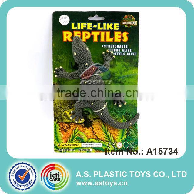 Sticky vivid TPR lizard toy for children