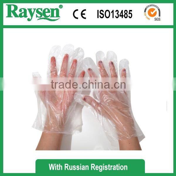 OEM available disposable PE glove with cheap price