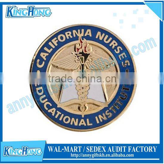 Gold plated epoxy coating sover souvenir coin