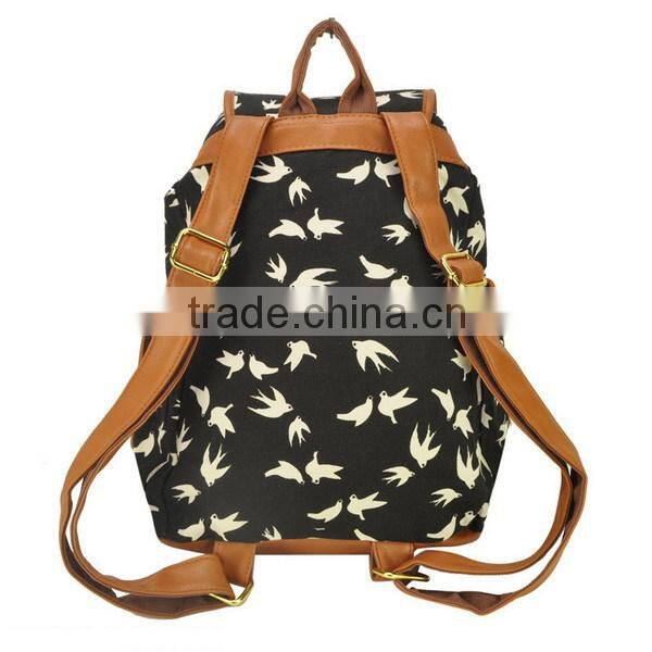 Unique Canvas Birds Backpack