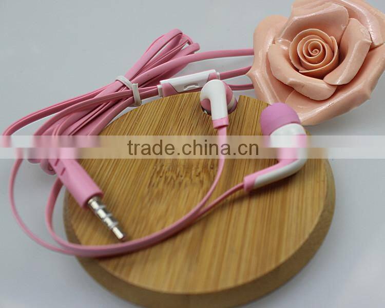 Fashionable Earphone,Colorful Earphones ,Flat Cable Earphone.Earphones China Wholesale