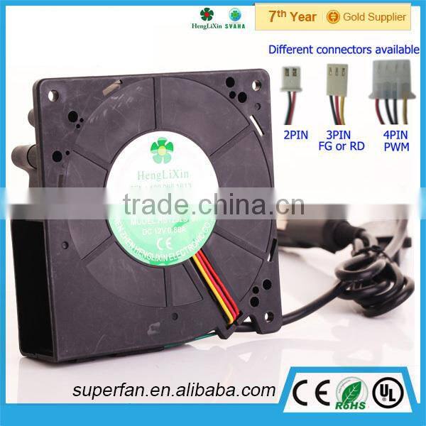 OEM/ODM 120*120*32mm fan blower PBT Xfan120 waterproof high cfm 12v dc fan