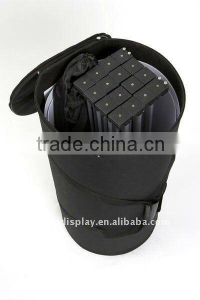 Easy assembled trade show curved or straight metal pop up stand