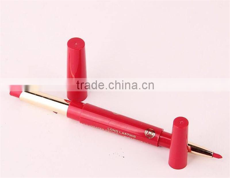 Music Flower Dual Purpose Lipstick&Lip Liner 12 Colors Waterproof Long Lasting Bright Colorful lipstick stick set