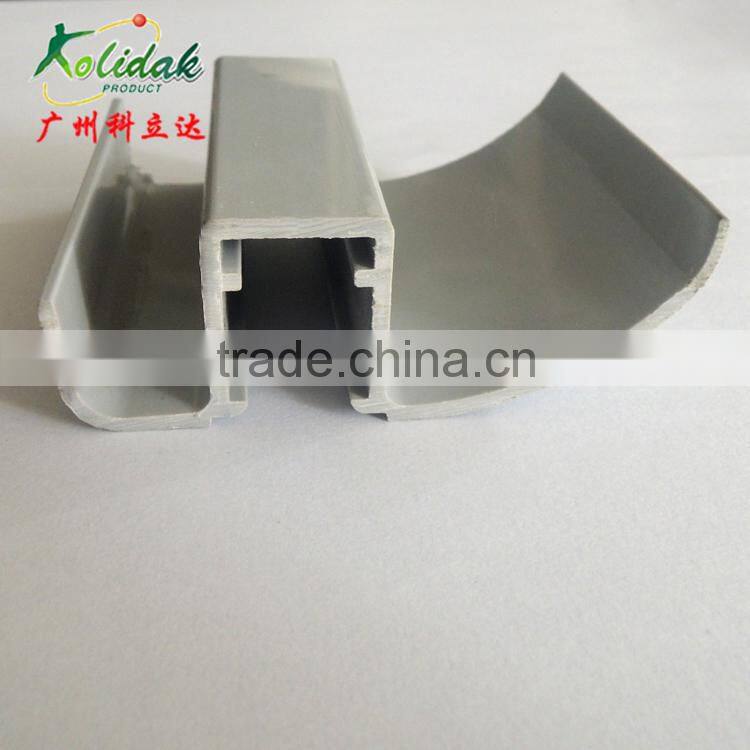 Gray plastic profile products extrusion