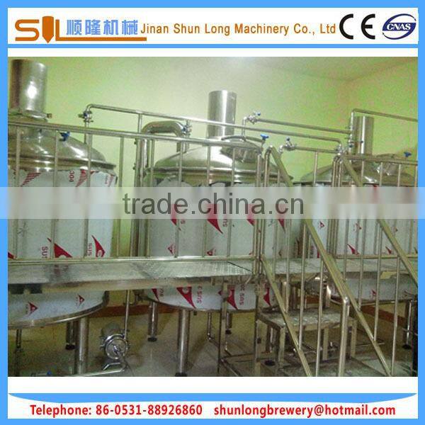 ISO:9000 Certification and Overseas service large beer brewing equipement 1000l/2000l/3000l