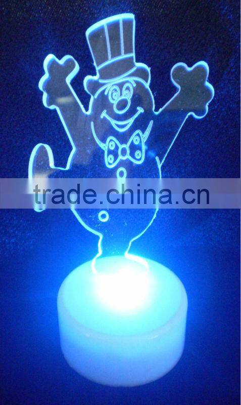 hot selling led gift night light snowman light for christmas,led table light,led christmas gift light