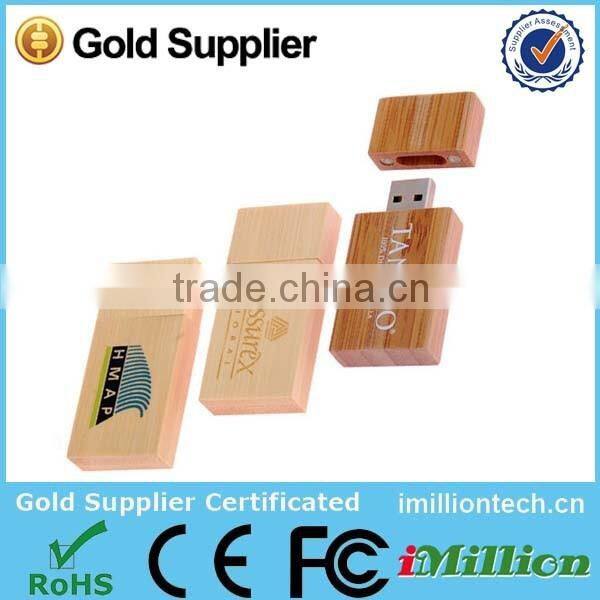 Eco-friendly USB Flash Drive Bamboo USB For Trade Industries,Health Spas Promotions