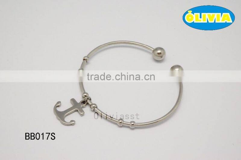 Olivia Jewelry Factory Suply Hand Cuff Bangle Stainless Steel Cuff Bracelet For Couple and Friendship