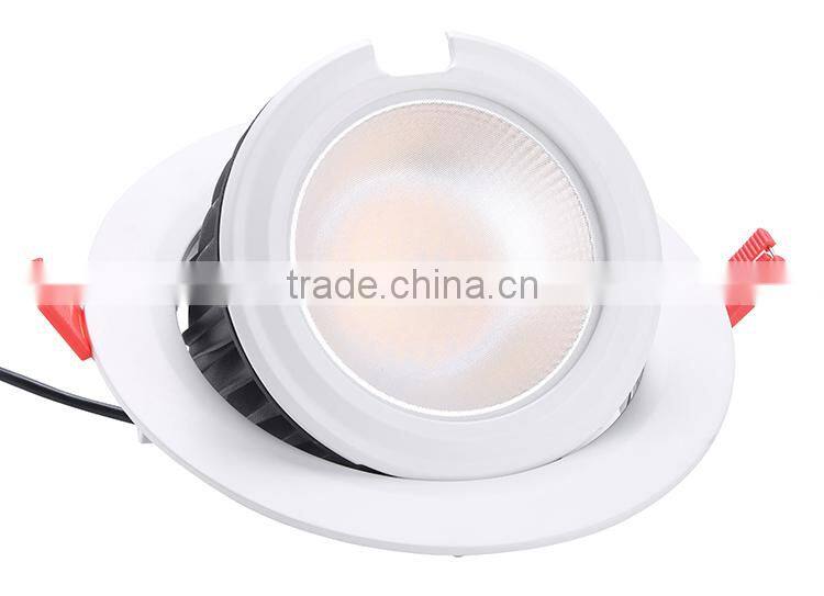 led windows display downlight gimbal 8 inch led downlight adjustable gimbal