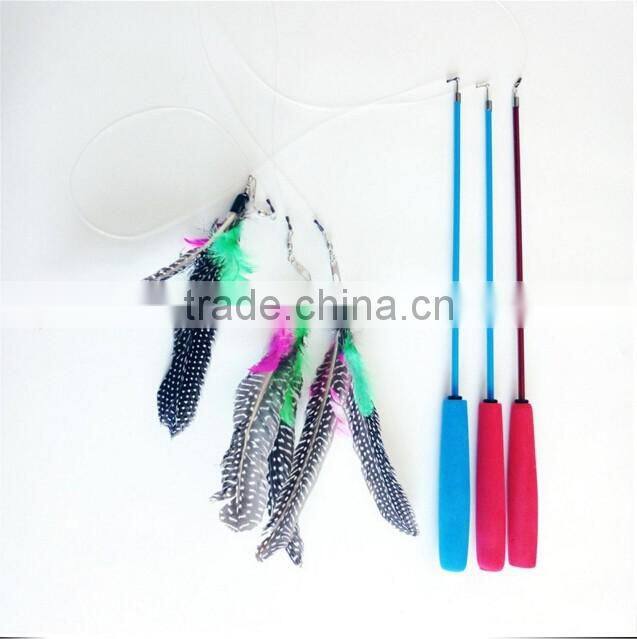 QQpet Telescoping Cat Wand With replace Feather toys for cats
