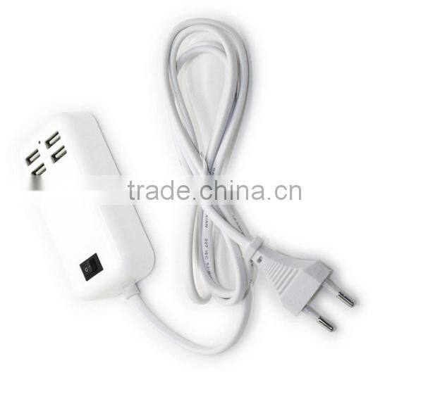 Wholesale China 4 USB Wall Charger 4-Port USB HUB Tranvel Charger