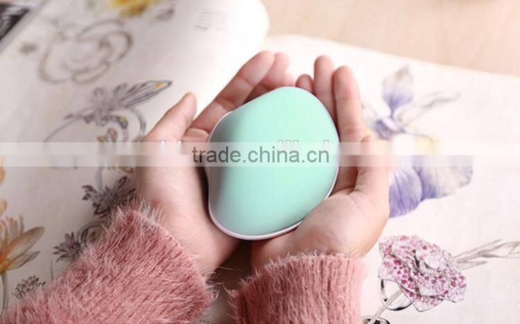 Multifunctional Mobile Phone Portable Seashell Shape Hand Warmer 4000mah Power Bank External Battery Pack Charger