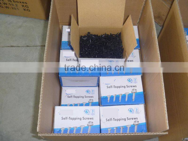 Electric galvanized black drywall screws