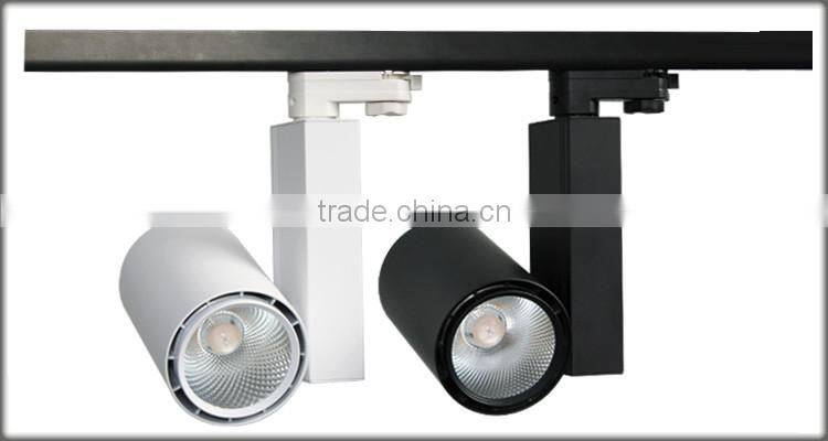 New Arrival 20W Led Rail Track Light Tri-Phase Four Wire Led Track Light With CREE COB