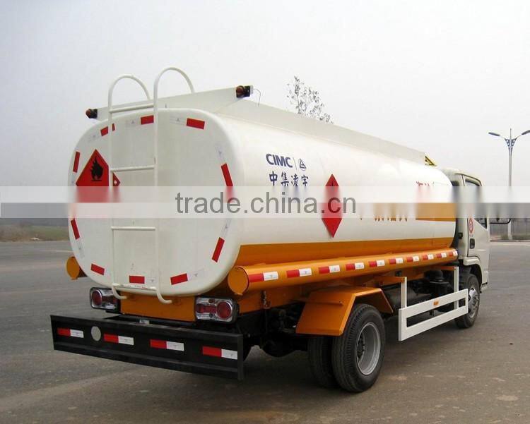 Dongfeng 4*2 chassis, CIMC LINYU 6m3 oil tank truck