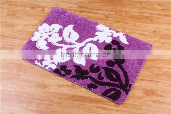 flower shaggy rugs bathroom waterproof mat