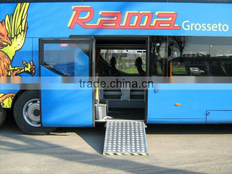 Electric steel Wheelchair Ramp for City public buses
