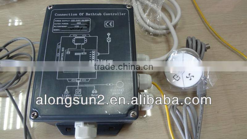 bathtub touch control panel , control the whirlpool pump,bathtub LED light, bathtub blower