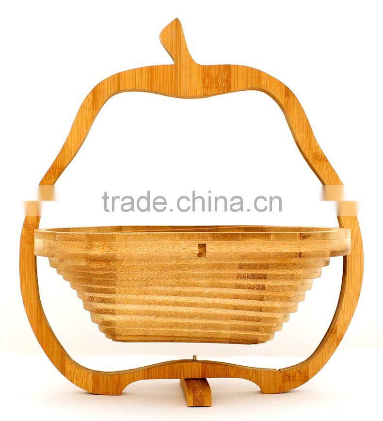 BK010/2015 novety cute hanging storage baskets chinese cheapbamboo hanging storage basket with lid