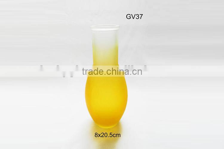 sprayed illuminated flower glass vase