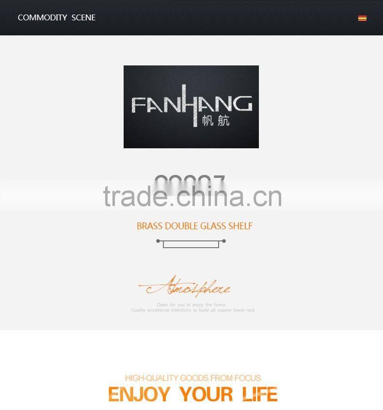 20702 bathroom accessory heart Double glass shelf hotel use modern kitchen