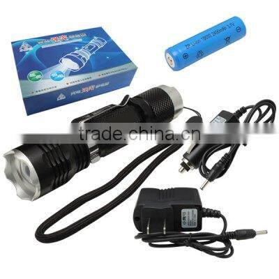 xml t6 5-mode 10w led flashlight reflector