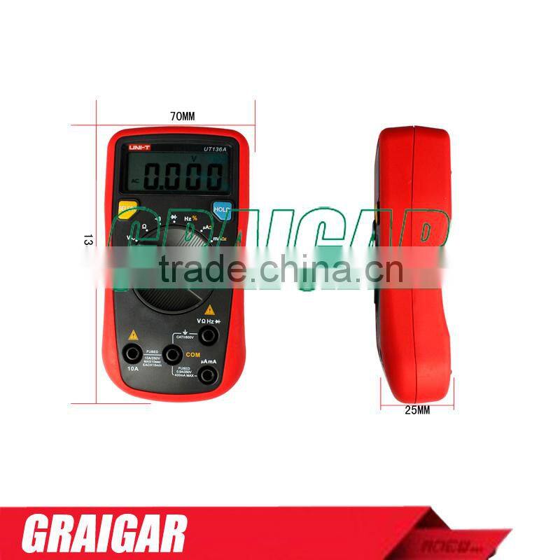 Handheld Auto-ranging Digital Multimeters UNI-T UT136B Data Hold LCR Meter AC DC Frequency Resistance automatic range multimeter