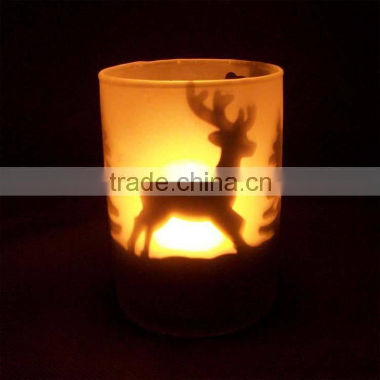 wholesale various design frosting galss candle holder for ceremony