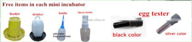 12 mini egg incubator fully automatic egg incubator great quality chicken egg incubator with CE approved