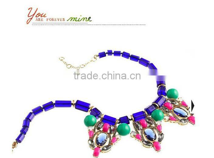 Top Quality Luxury Flower Shourouk Pendant Statement Necklace Women Necklaces & Pendants Fashion Necklaces for Women 2014