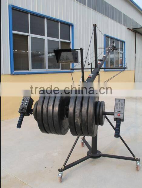 Professional motorized head 10m(33ft) octagonal crane jimmy jib video crane for sale